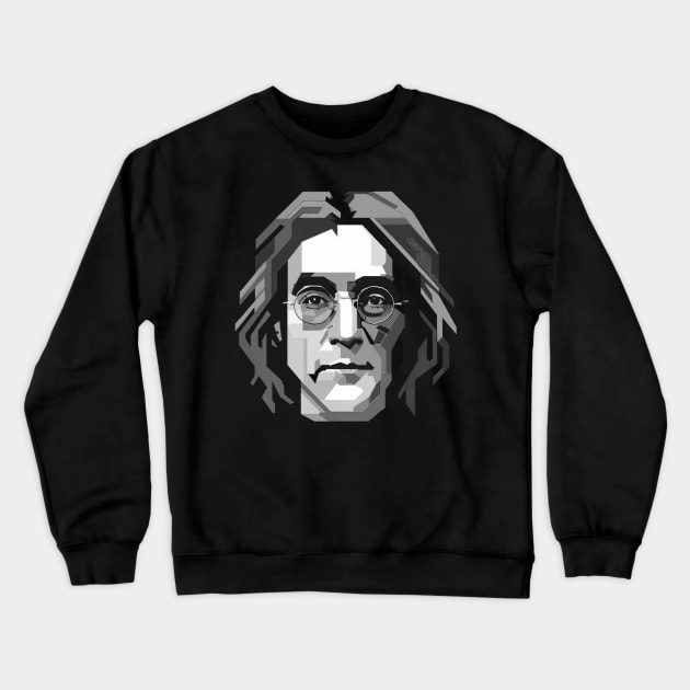 John Lennon WPAP Crewneck Sweatshirt by Aldrvnd